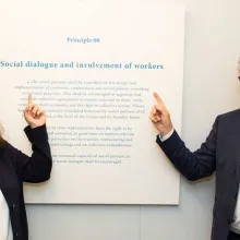 Andrea Nahles and Nicolas Schmit