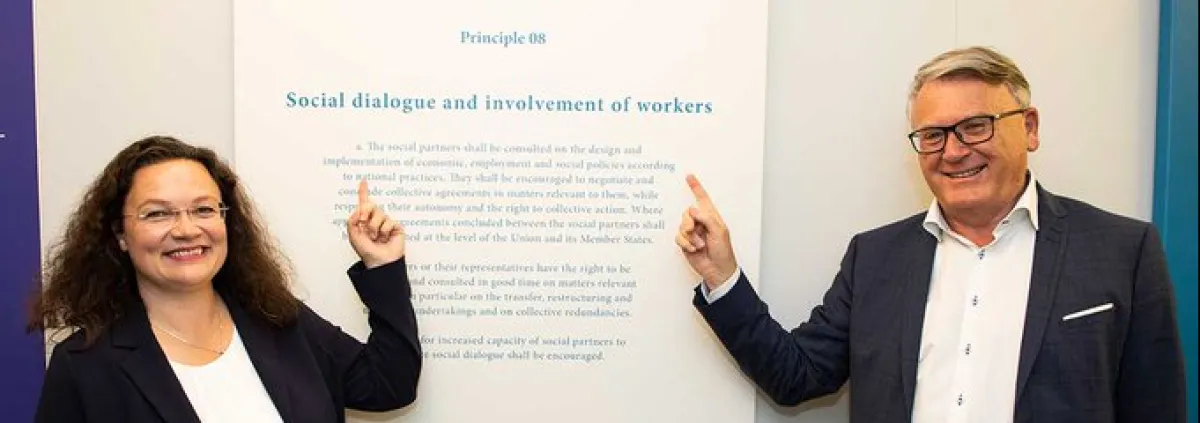 Andrea Nahles and Nicolas Schmit