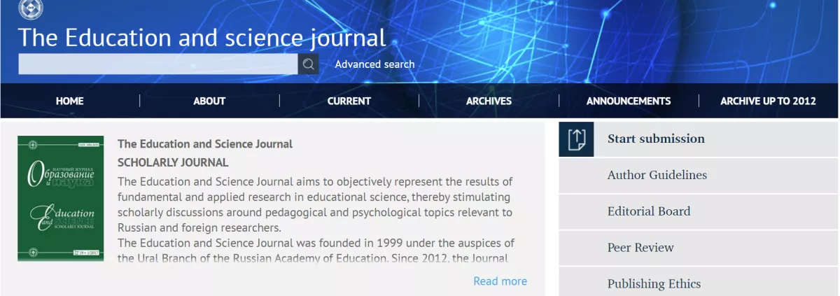 Education and Science Journal