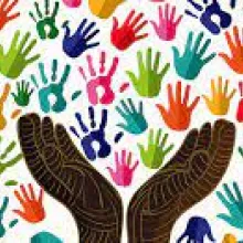 Photo with hands representing inclusion